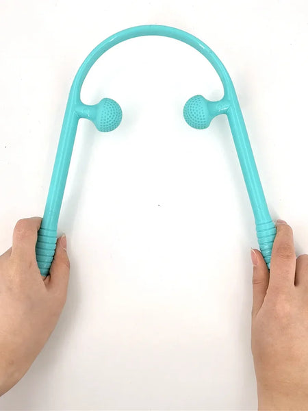 Neck Massage Tool Pressure Point Therapy Pressure Relieve Hand Roller Massage Neck Shoulder Dual Trigger Point Self Massager