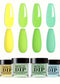 Beginner'S Dip Powder Nail Kit Featuring 6 Shades: Pink, Brown, Red, Green, Blue, And Macaron Pastel.