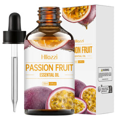 Hllozzi Passion Fruit Aromatherapy Essential Oil with Glass Dropper for Skin Care, Massage, Home Aromatherapy, and Cleansing