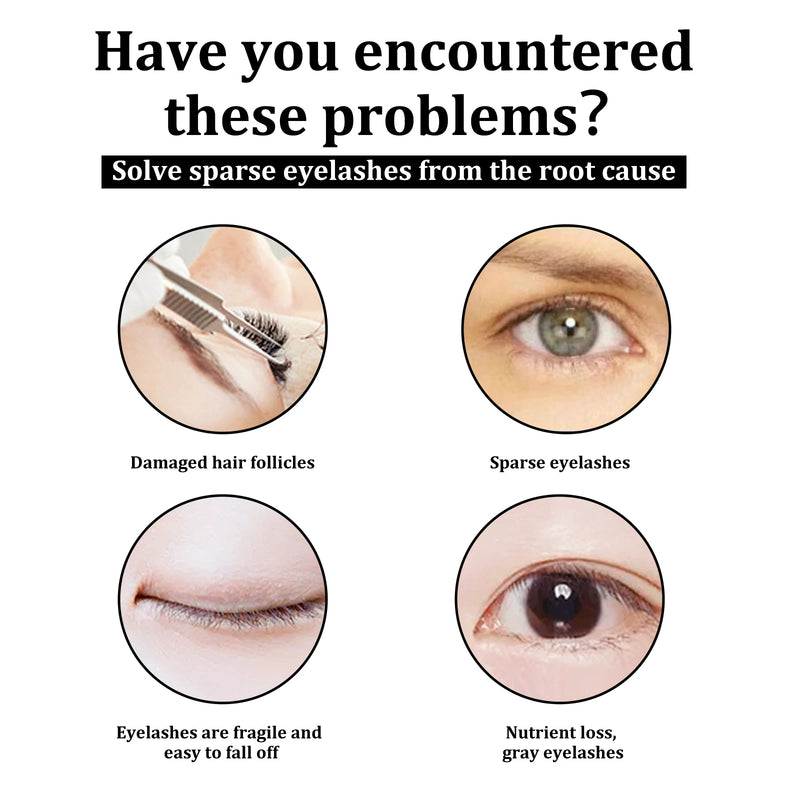 EELHOE Eyelash Enhancer Serum Extension Lash Eyebrow Fast Growth Longer Fuller Thicker Natural Curling Lash Lifting Makeup