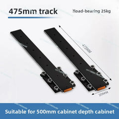Invisible Damping Drawer Track for Jewelry Display Cabinet — Soft-Close Bottom-Mounted Slide