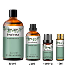 PHATOIL 1PCS Vanilla Peppermint Bergamot Eucalyptus Essential Oil 10ml/30ml/100ml Natural Plant Aromatherapy Essential Oils