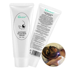80g Black Mud Cream Face Mask for Skin Regeneration Facial Skin Care Deep Cleansing Carbon Laser Activated Nano Carbon Gel
