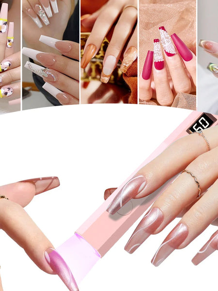 YIKOOLIN Mini Handheld UV Light Fast Gel Nail Drying Lamp for Home Salon Tools Professional Nail Phototherapy Flashlight Pen