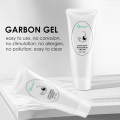 80g Black Mud Cream Face Mask for Skin Regeneration Facial Skin Care Deep Cleansing Carbon Laser Activated Nano Carbon Gel
