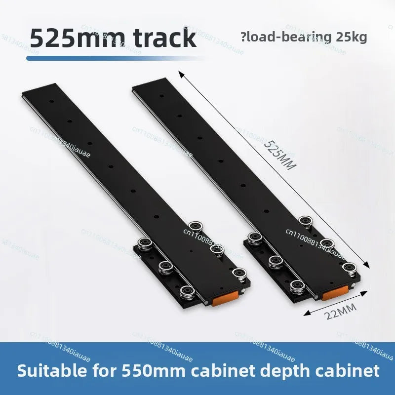 Invisible Damping Drawer Track for Jewelry Display Cabinet — Soft-Close Bottom-Mounted Slide