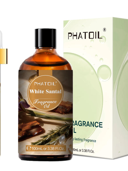 PHATOIL 100ml Oud Warmth Fragrance Oil For Diffuser Aromatherapy White Santa Teakwood Vanilla Amber Japanese Magnolia Aroma Oils