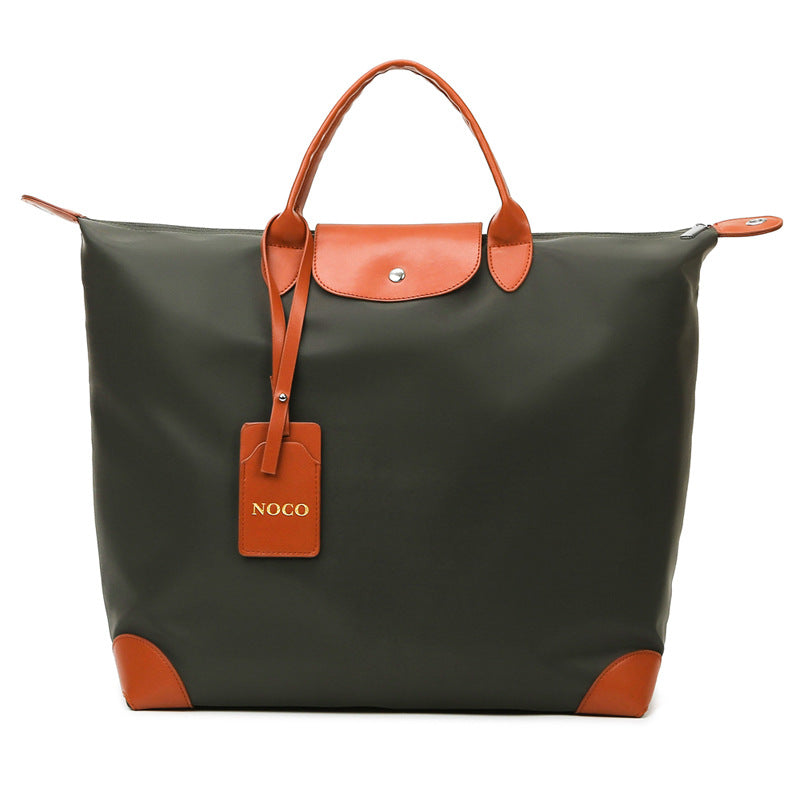 Oxford Cloth Travel & Fitness Tote Bag for Women — Large Capacity Embroidered Shoulder Bag