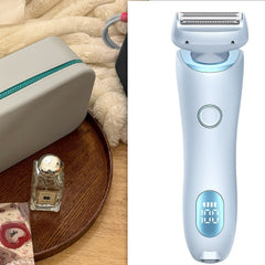 2 In 1 Hair Removal Epilator USB Rechargeable Trimmer Women Body Razor Face Leg Armpit Bikini Hand Pubic Shaver Hair Remover
