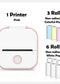Portable Mini Thermal Label Printer Home Photo Printer Student Wrong Question Printer Bluetooth-compatible Mini Label Printer Price Tag