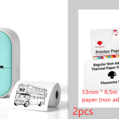 Portable Mini Thermal Label Printer Home Photo Printer Student Wrong Question Printer Bluetooth-compatible Mini Label Printer Price Tag