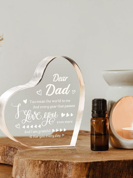 Transparent Love Acrylic Mother's Day Gift Table Decorative Ornaments