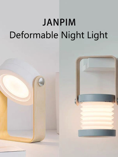 Foldable Touch Dimmable Reading LED Night Light Portable Lantern Lamp USB Rechargeable For Home Decor