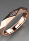 Simple Womens Ring With Real Gold Plating And Zircon Inlay