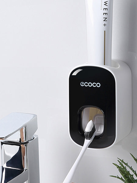 Wall Mounted Automatic Toothpaste Holder Bathroom Accessories Set Dispenser