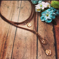 Retro Multi-layer Velvet Cord Pendant Necklace