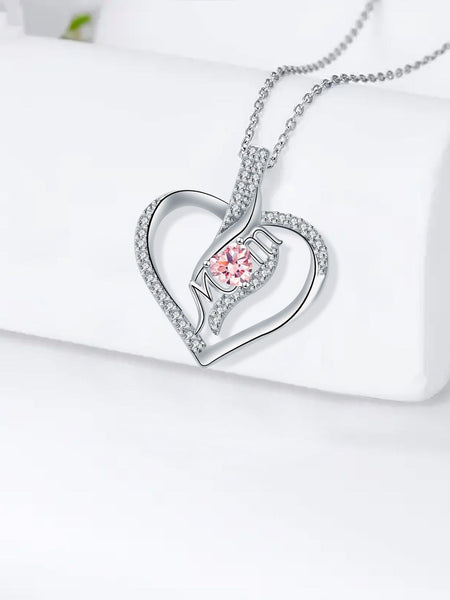 MOM Love Inlaid Women's Necklace Mother's Day Gift