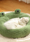 Pet Cat Dog Nest Little Frog Series Warm Plush Mat Autumn Winter Pet House Full Package Nest For Small Cats Dogs Within 5KG