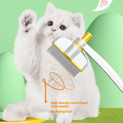 Cat Comb Tie Removal Floating Hair Magic Long Hair Pet Self-Cleaning Row Dog Cat Comb Grooming Supplies Flea Removal Brush Pets Products