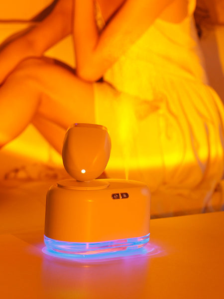 2 In 1 Mini Wireless Sunset Lamp Air Humidifier 300ML Fog Sprayer Humidifiers Ambient Light Mute Mist Maker For Home Decor Office