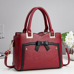 Fashion Striped Composite Shoulder Bag for Women — Luxury Chain Strap Commuter Handbag