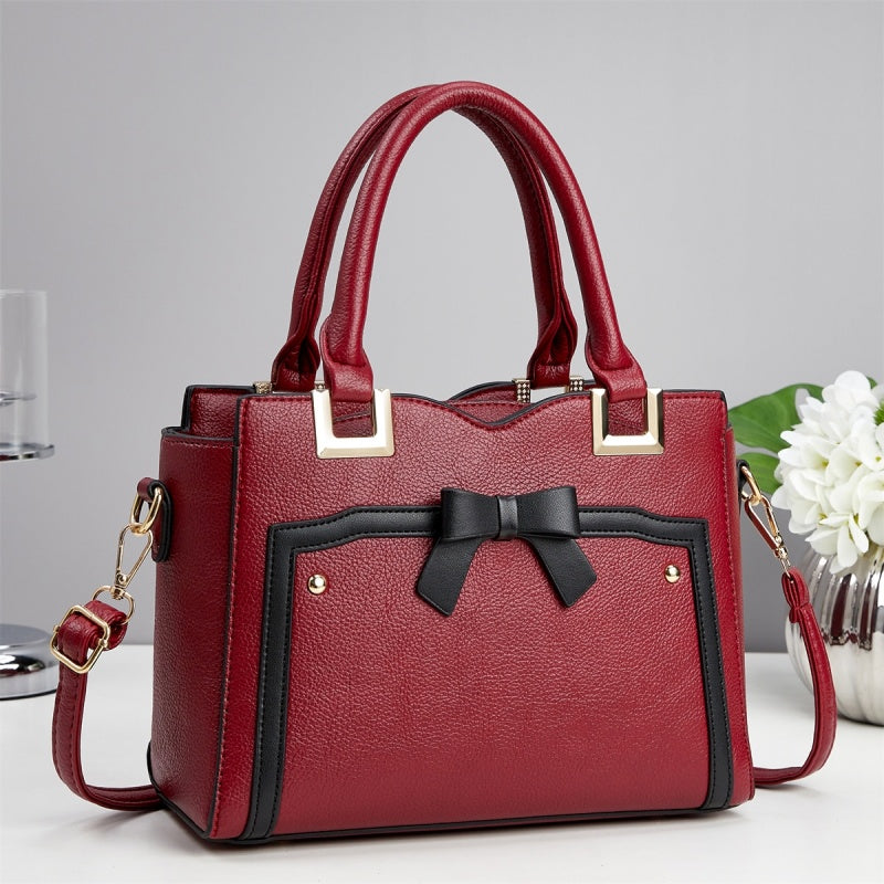 Fashion Striped Composite Shoulder Bag for Women — Luxury Chain Strap Commuter Handbag