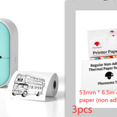 Portable Mini Thermal Label Printer Home Photo Printer Student Wrong Question Printer Bluetooth-compatible Mini Label Printer Price Tag