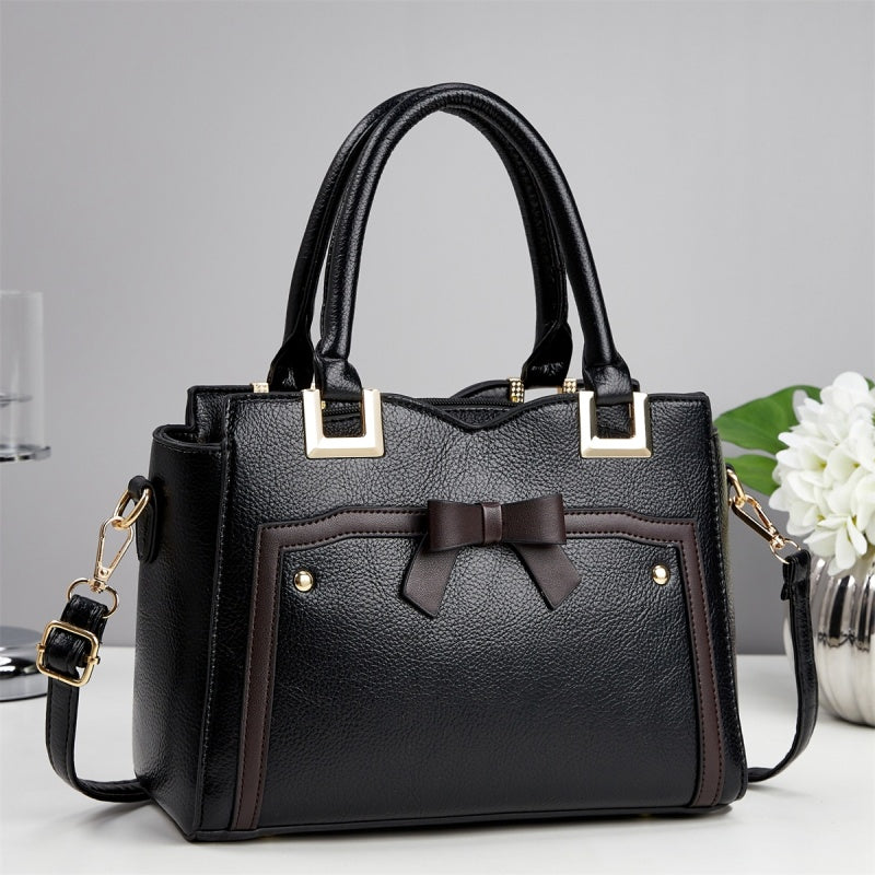 Fashion Striped Composite Shoulder Bag for Women — Luxury Chain Strap Commuter Handbag
