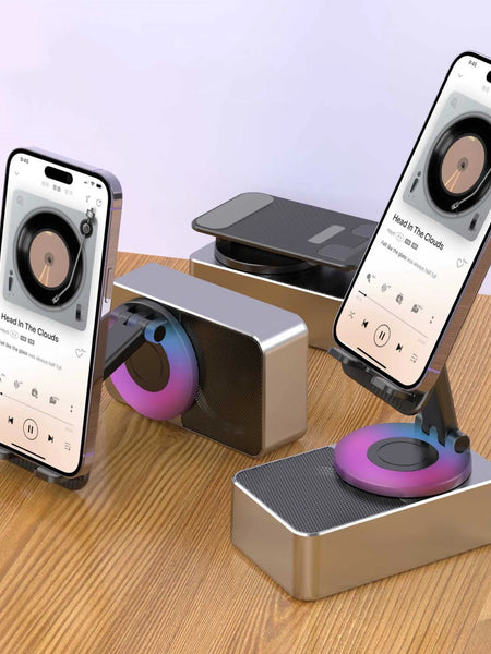 Mobile Phone Bracket Audio Two-in-one Rotating Foldable